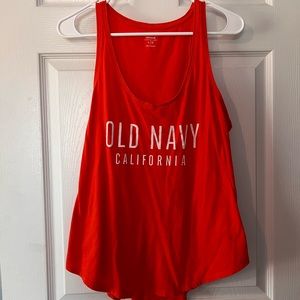 Orange/red Old Navy Tank Top